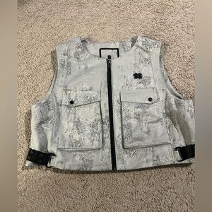 Kolon Sport Gorpcore Utility Zip Vest Adjustable Buckles L